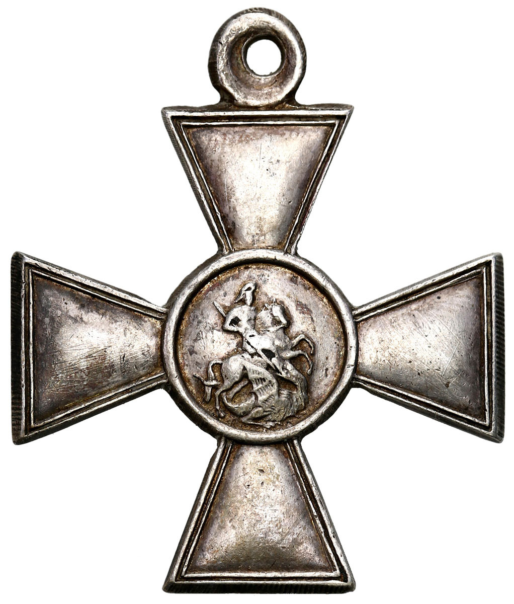 Rosja. Krzyż Orderu św. Jerzego 4 stopień, srebro – wykonanie późniejsze
